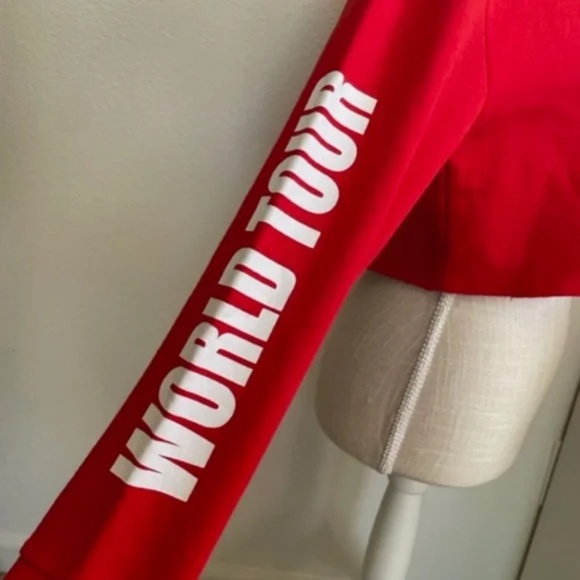 Justin Bieber x Divided H&M | Purpose World Tour Cropped Hoodie | Size XS - Picture 4 of 9